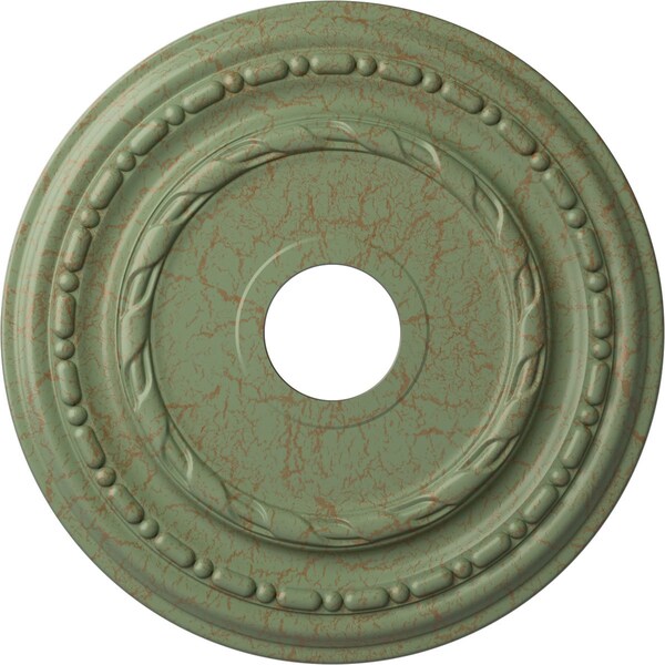 Ekena Millwork Dublin Medallion (Canopies up to 5 1/8"), 17 7/8"OD x 3 5/8"ID x 1 1/4"P, Cloud Burst Crackle CM17DUCBC - main